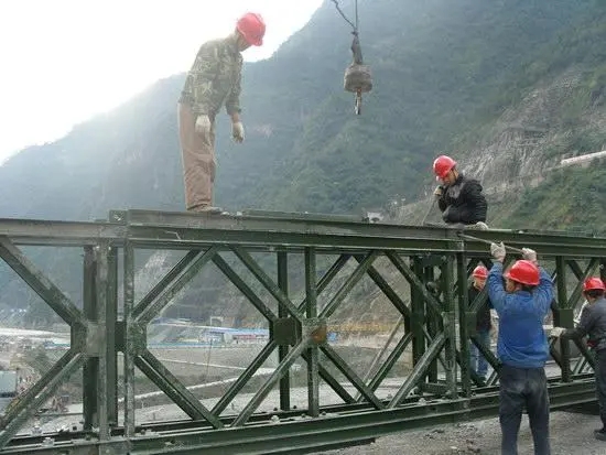 云南贝雷桥安装施工时的注意事项